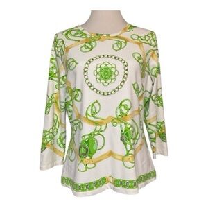 J. McLaughlin Catalina Cloth Top Size L